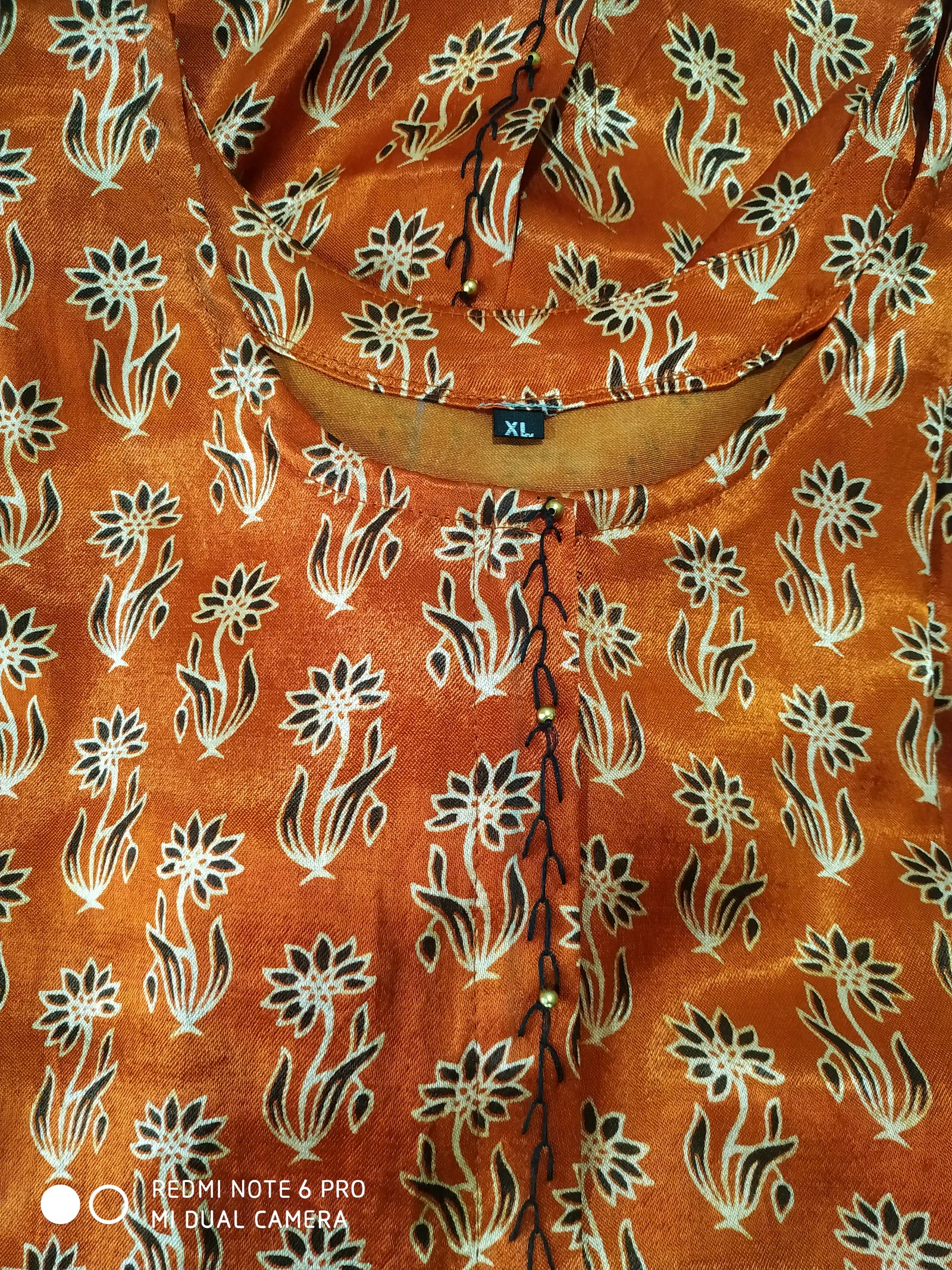 Mashru Silk Kurti - Ajarakh Print